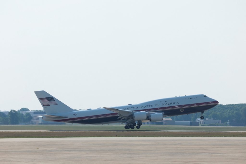 Trump Takes First Flight on Air Force One Gifted by Qatar